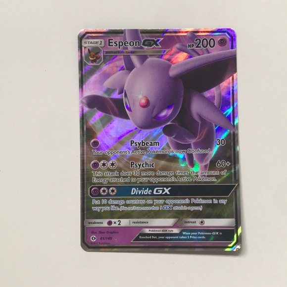 pokemon card espeon gx Espeon GX SM35 Black Star Promo Holo Ultra Rare Pokemon Card Near Mint
